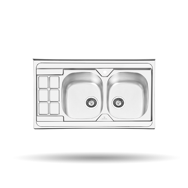 سینک فانتزی روکار 60*100 پرنیان استیل- ps1104