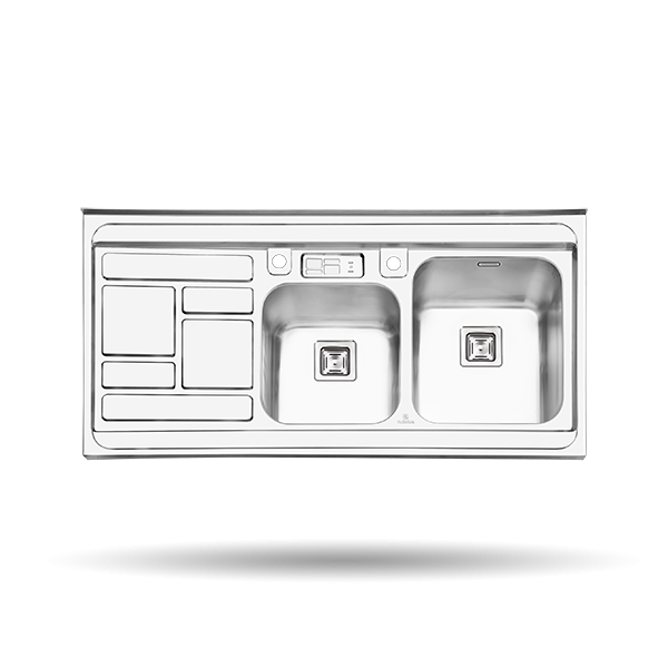سینک فانتزی روکار 60*120 پرنیان استیل- ps1111