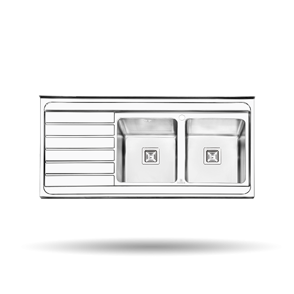 سینک فانتزی روکار 60*120 پرنیان استیل- ps1114
