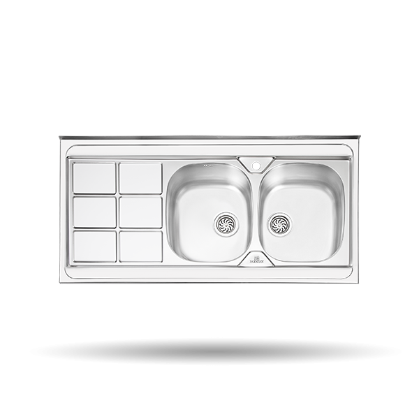 سینک فانتزی روکار 60*120 پرنیان استیل- ps1124
